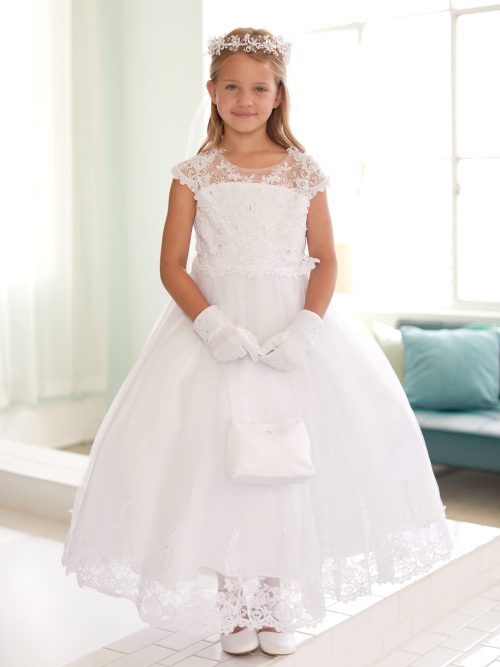 Gorgeous Lace and Beaded First Communion Dress