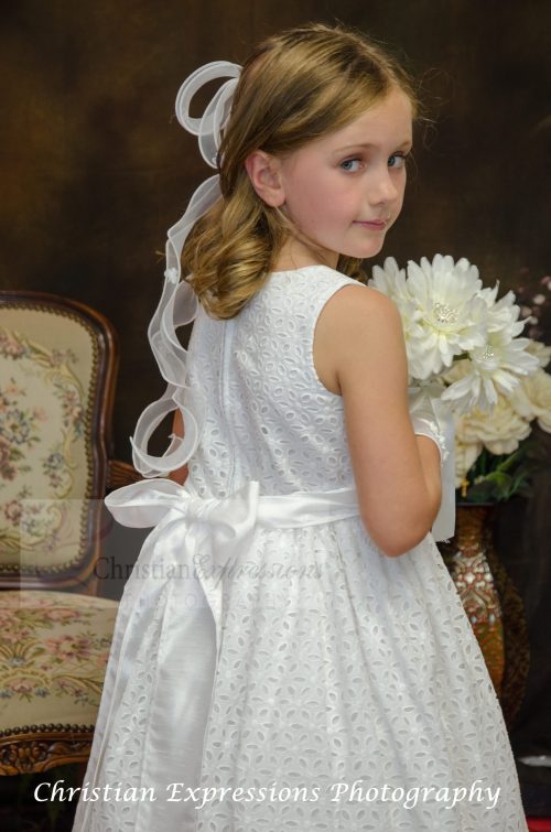 Designer Cotton First Communion Dress size 8