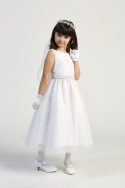 First Communion Dress with Glitter