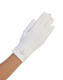 First Communion Gloves Pearl Cross