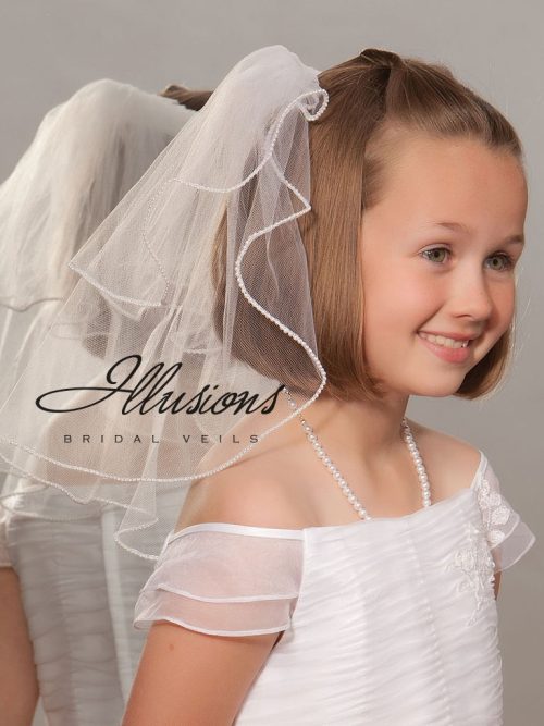 First Communion Veil with Pearls