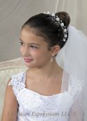 First Communion Pearl Hairband Headpiece