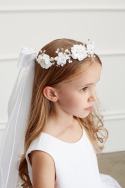 Flower crown first communion Veil