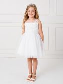 Short Holy Communion Dress  Appliques